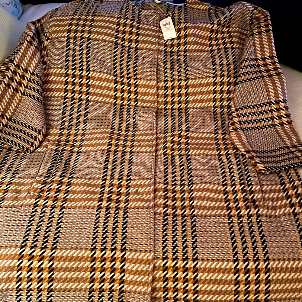 J Jill Plaid Coat